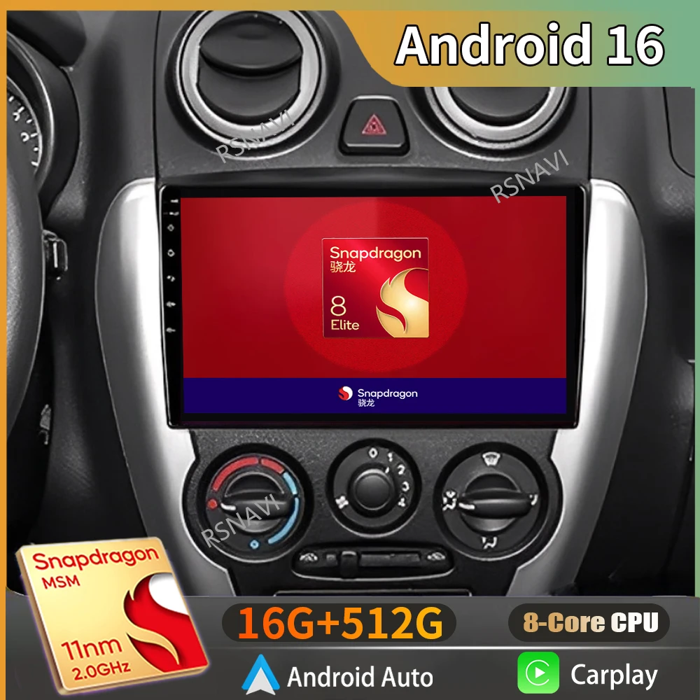 Android 16  For LADA Granta Sport 2011 - 2018 2K QLED Android Car Radio Multimedia Video Player GPS Stereo CarPlay 4G Head Unit