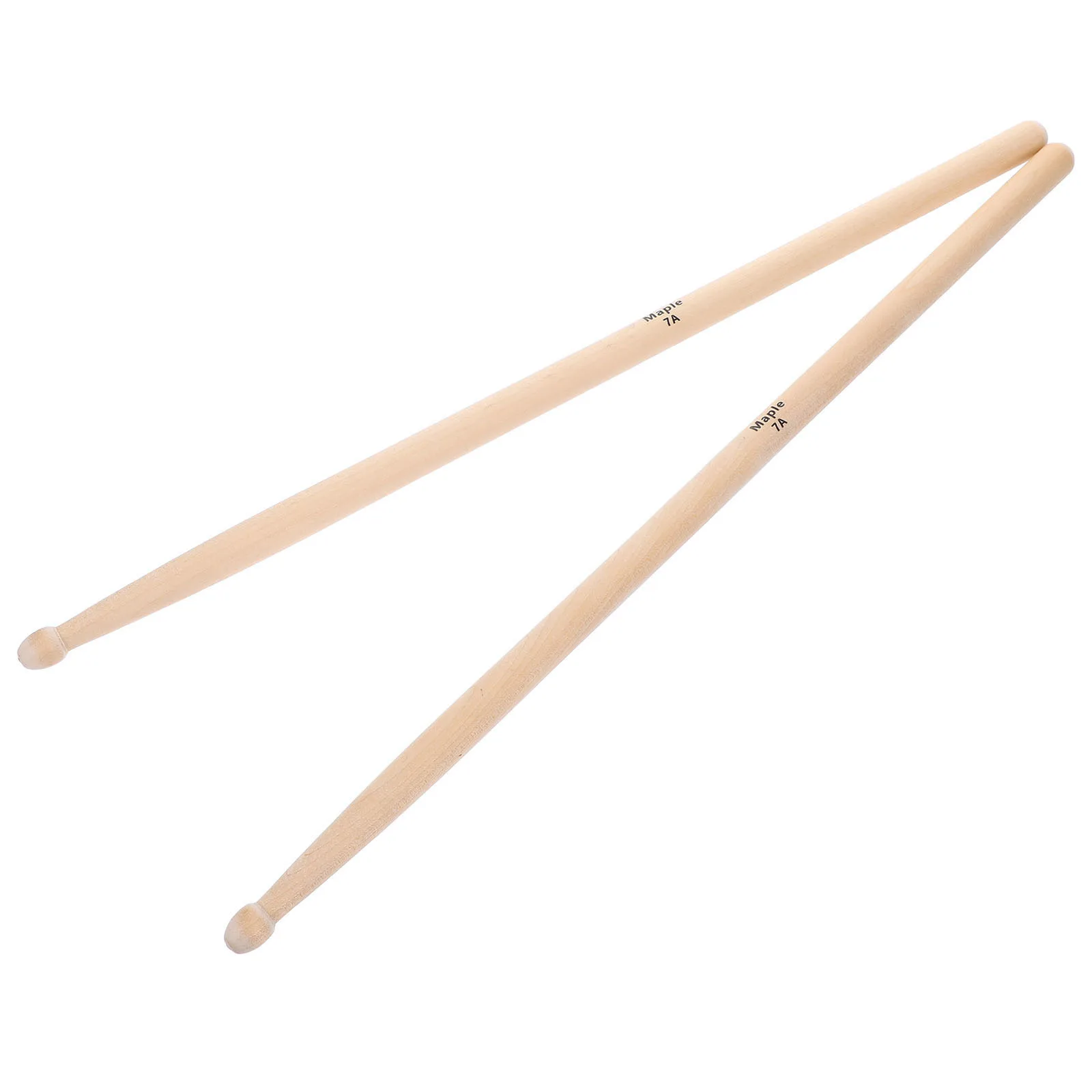 

2Pcs 7A Practice Drumsticks Made of Wood Natural Finish Lightweight Strong Sticks for All Round Drumming Needs