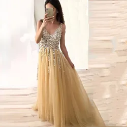 Vestido de cola de milano con lentejuelas para mujer, traje Sexy con cuello en V, parte delantera y trasera, accesorios de fotografía, playa, verano, 2024