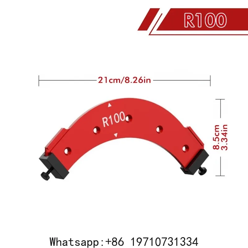 Woodworking Router Templates R100-R300 Radius Jig Arc Angle Template  Corner Radius Reusable Positioning Tools