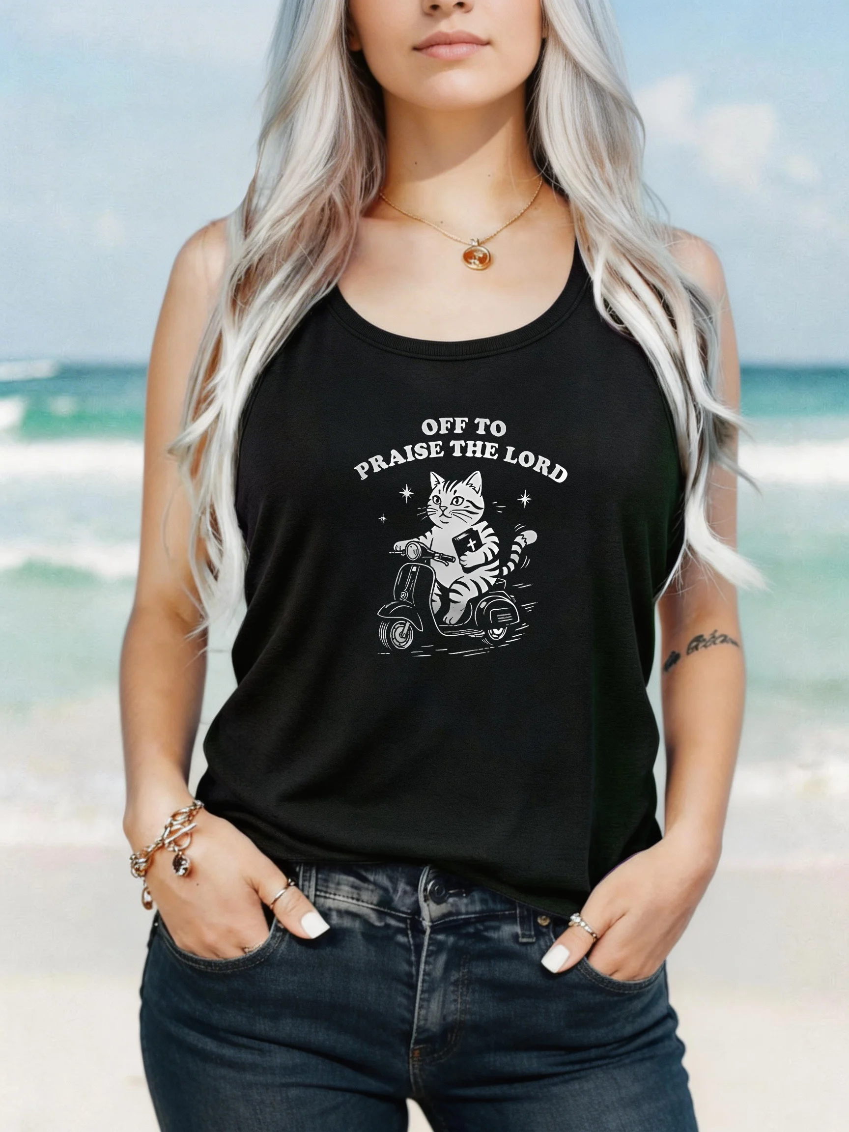 

Loose Fit Printed Pocket T-Shirt for Women with Ribbed Collar round Neck 1-8XL plus Size Comfortable Casual Vest