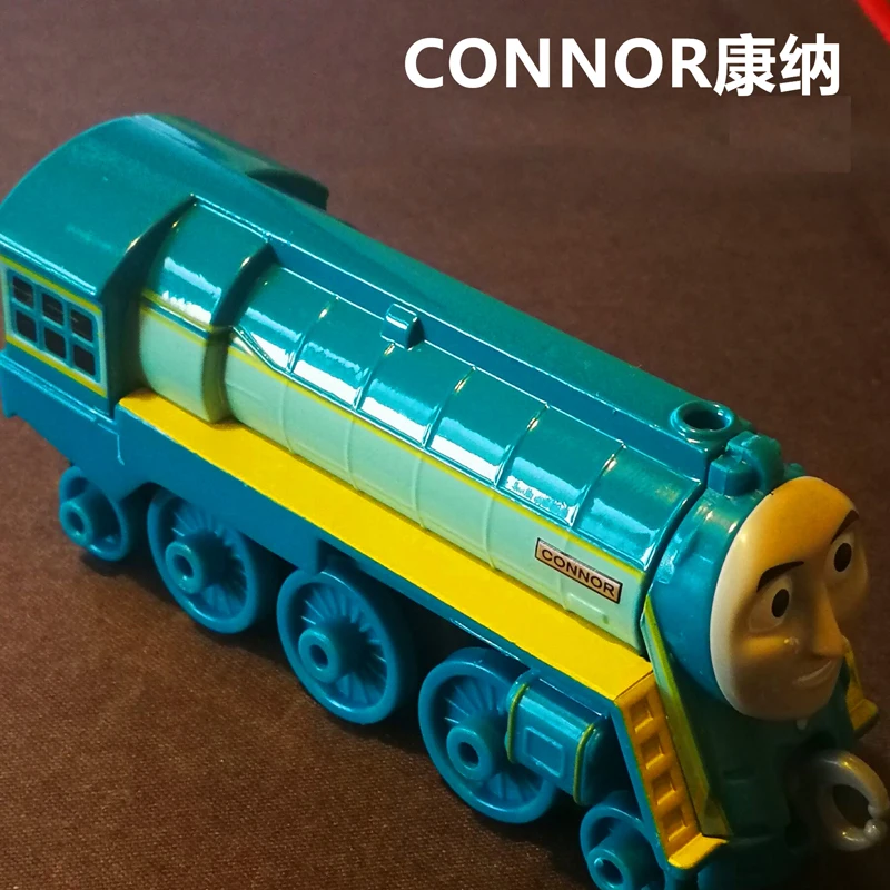 Tren de juguete de Thomas y sus amigos para niños, juguete educativo con gancho de Metal fundido a presión, modelo Conner Caithlin, regalo de cumpleaños, 1:43