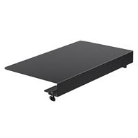 17 inch Corner Desk Connector Platform Desk Keyboard Tray on L Shaped Workstations, Black
