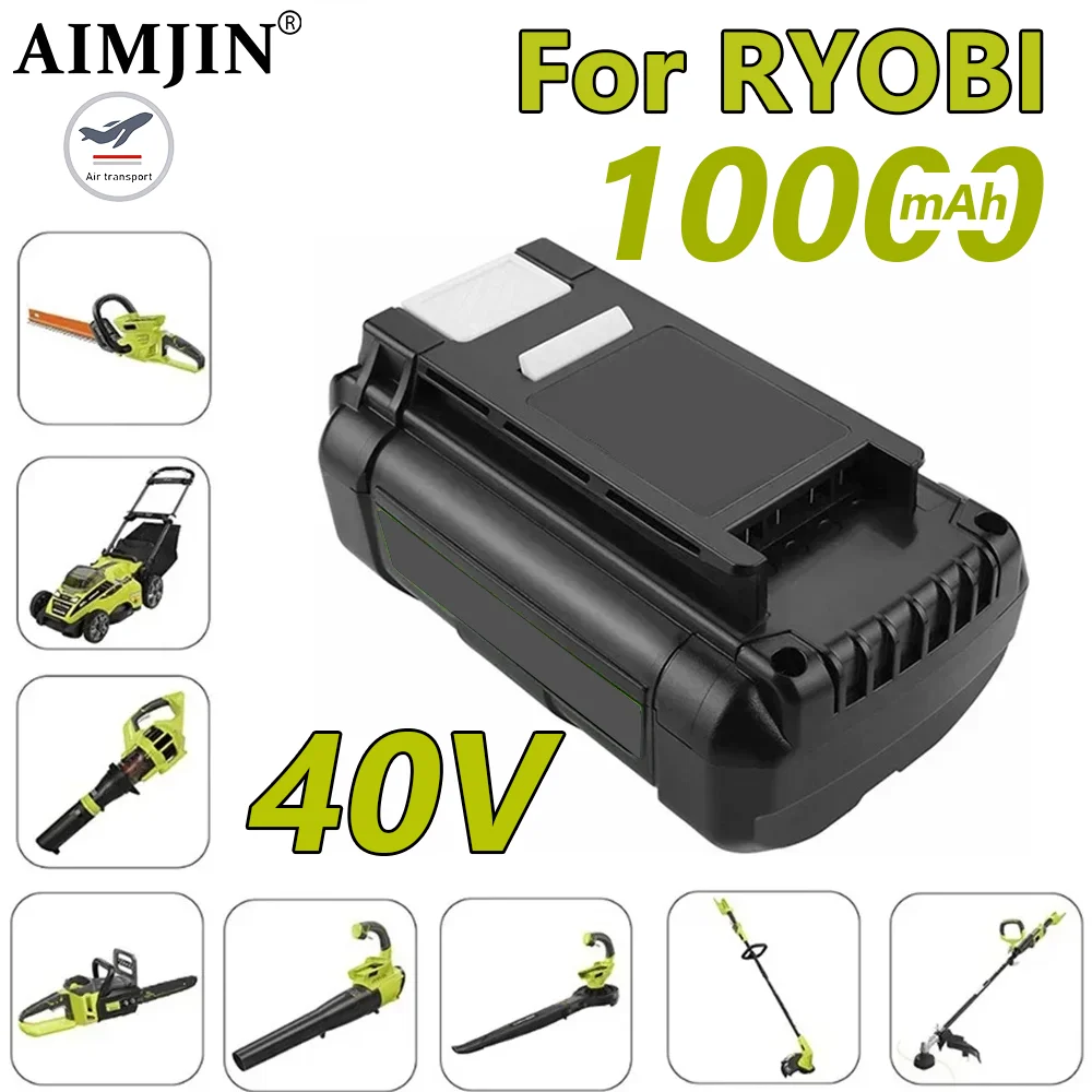 

For Ryobi 40V 10Ah High Capacity OP4040 OP4026 OP40501 OP40401 OP4030 OP4050 OP4060A OP40201 for Ryobi 36v Li-ion batterie
