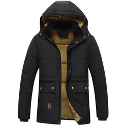 Parka imperméable à capuche avec col en fourrure pour hommes, veste chaude, manteau décontracté, optique, sourire, mode, automne, hiver, nouveau, 2023