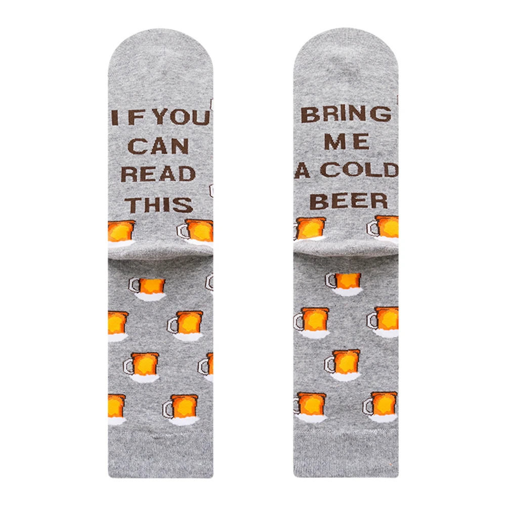 Brand New Custom Wine Socks If You Can Read This Bring Me Foods Autumn Winter Happy Halloween Christmas Gift Socks Dropship