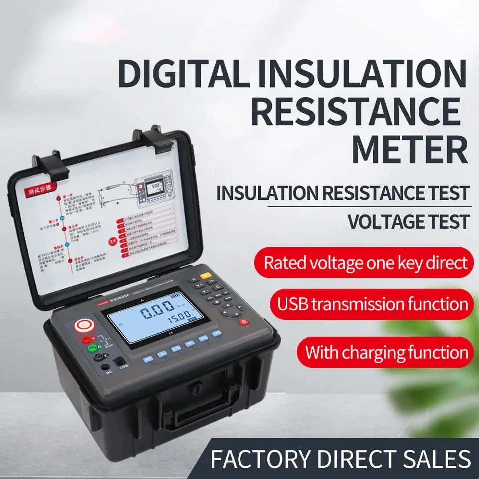 Digital Insulation Resistance Tester 5kV/10KV/15KV 10/35/50TΩ Megohmmeter high voltage insulation resistance meter