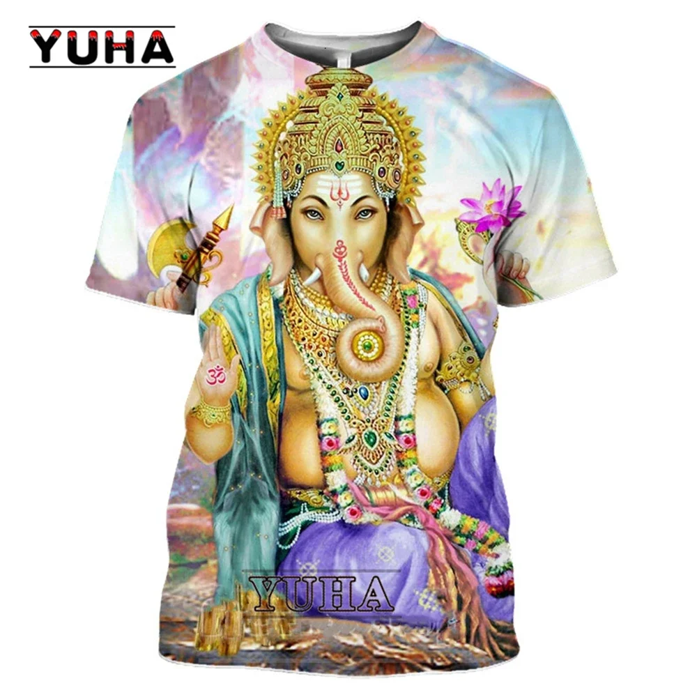 3D Print Hinduism Vishnu Men Tshirt Women Believer Myth Hindu Lord God Shiva T Shirt Bull Ride Nandi Cosplay Cool Tees