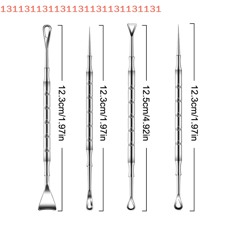 Outil d'élimination des points noirs, aiguille d'acné, extracteur de points blancs et de boutons, Kit de nettoyage pour l'élimination des imperfections du nez et du visage