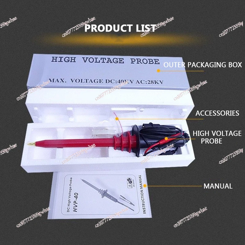 HVP-40 High Voltage Attenuation Probe AC/DC Multimeter Probe High Voltage Test Rod