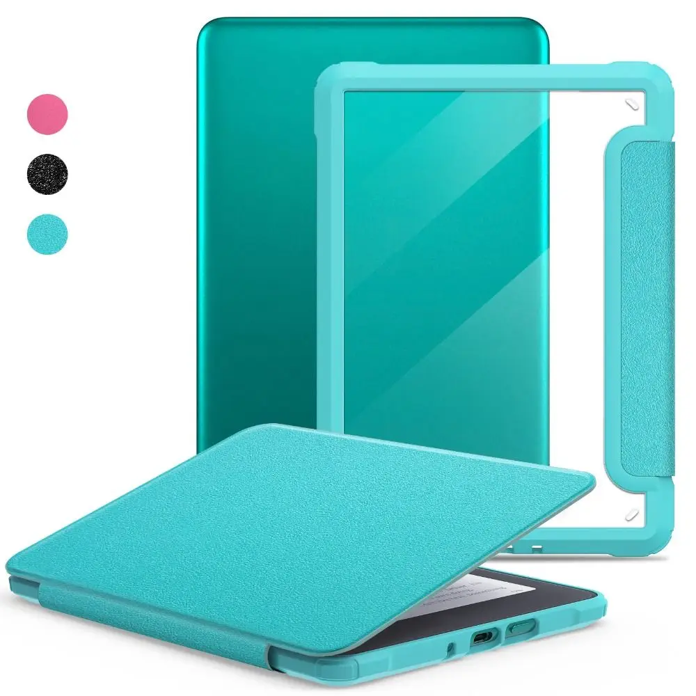 Auto Wake/Sleep Protective Case Glitter Powder Magnetic e-Reader Shell for Kindle Paperwhite 2024 (12th Gen) 7 inch Colorsoft