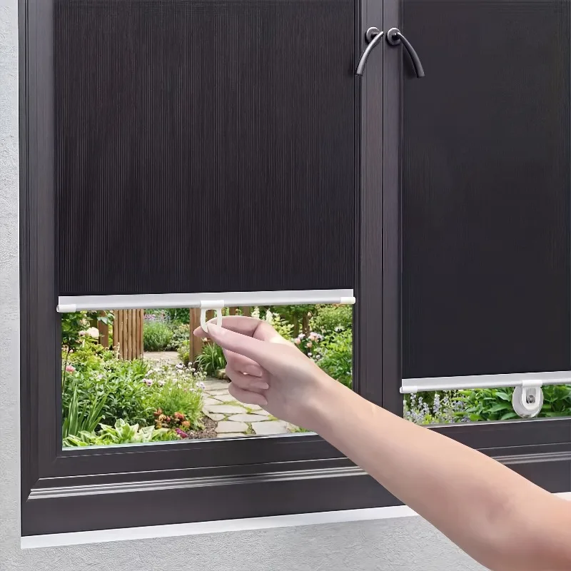 Portable Universal Full Blackout Non Perforated Retractable Blackout Curtain Suitable for Bedrooms and Offices
