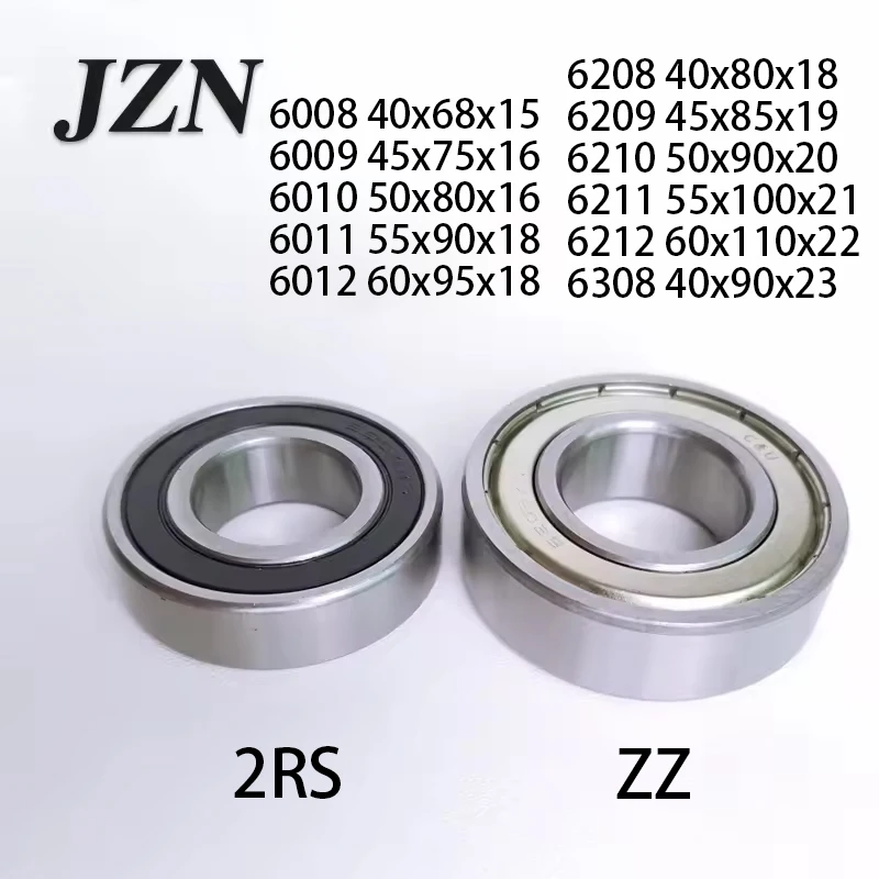 6008 6009 6010 6011 6012 6208 6209 6210 6211 6212 6308 DDU ZZ 2RS High Precision Deep Groove Ball Bearing