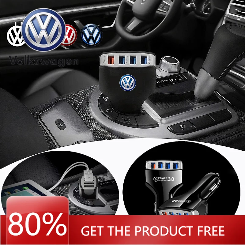 

Многофункциональное автомобильное зарядное устройство 4-в-1 с USB Type-C 35W и быстрой зарядкой PD для Volkswagen VW R, Touran, Golf, Passat