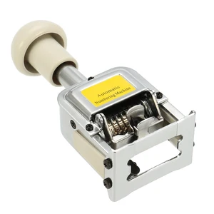 آلة الأرقام الأوتوماتيكية ، 7 مواضع ، رقم يدوي ، ترميز سطر واحد ، آلة وسم فصل الصفحة ، طابع رقمي أفضل 10 آلات ختم أسماء المبيعات - رقم 2