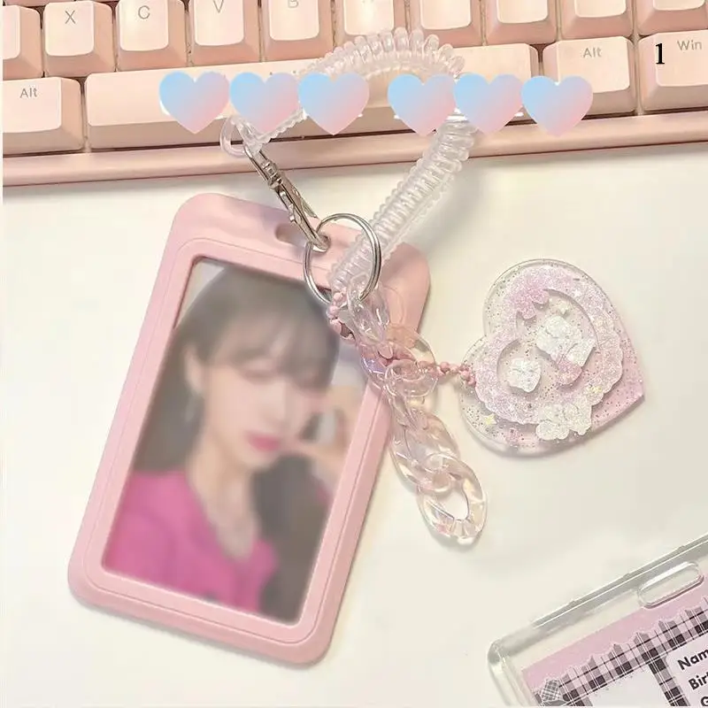 Idol Photocard Holder Acrylic Kpop Transparent, 3 "Photo Sleeves, Student Card Case, Keychain, Bus, Protective Case