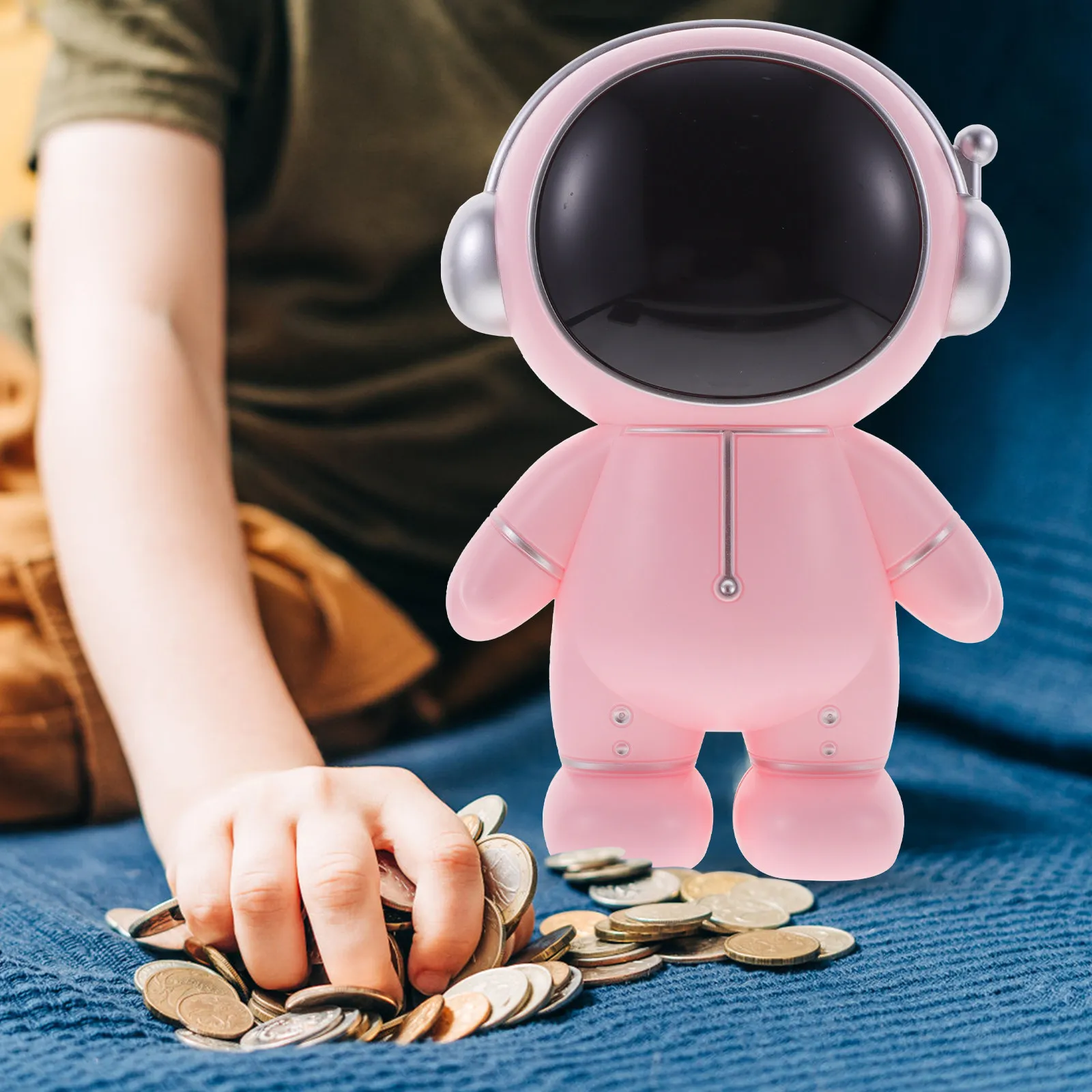 

Копилка-космонавт из прочного винила, милая банка для накоплений в форме космонавта, настольное украшение, коробка для хранения денег большой емкости, подарок