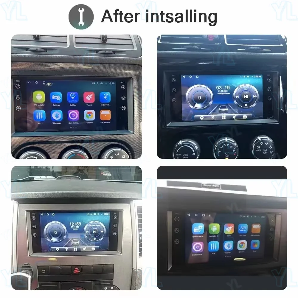 YANFU Carplay Android 14.0 128G Car Player GPS autoradio For Jeep Sebring Cherokee Compass Wrangler Commander Head Unit BT 4G