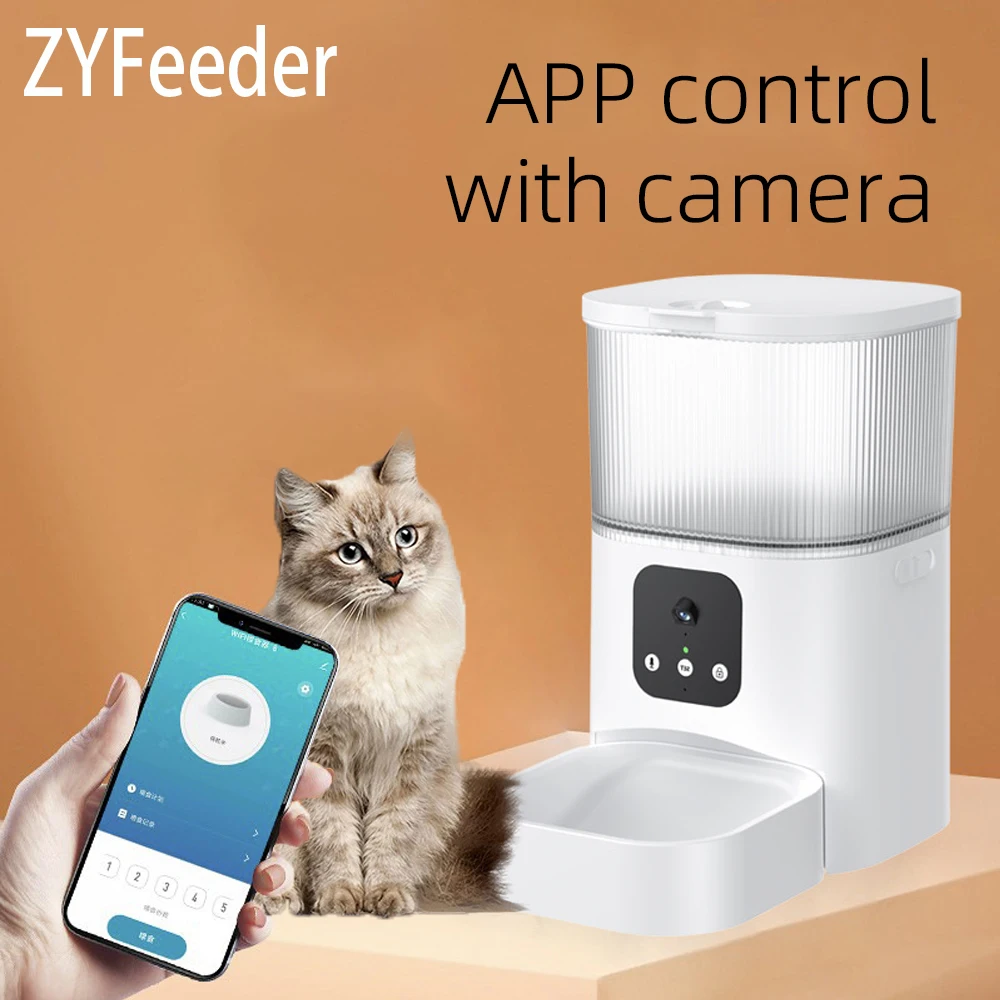 3L 6L Large Capacity Automatic Pet Feeder Smart APP Remote Timing Control Cat Dog Bowl Food Dispenser With Camera WIFI Recording