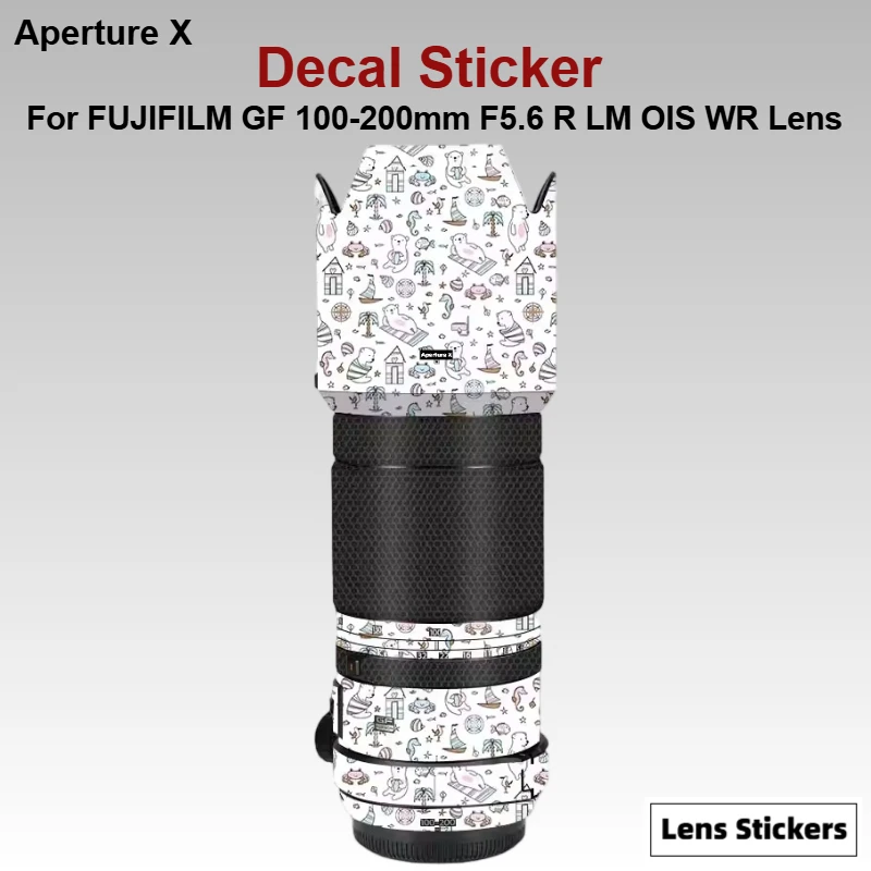 

For FUJIFILM GF 100-200mm F5.6 R LM OIS WR Lens Sticker Protective Skin Decal Vinyl Wrap Film Anti-Scratch Protector Coat