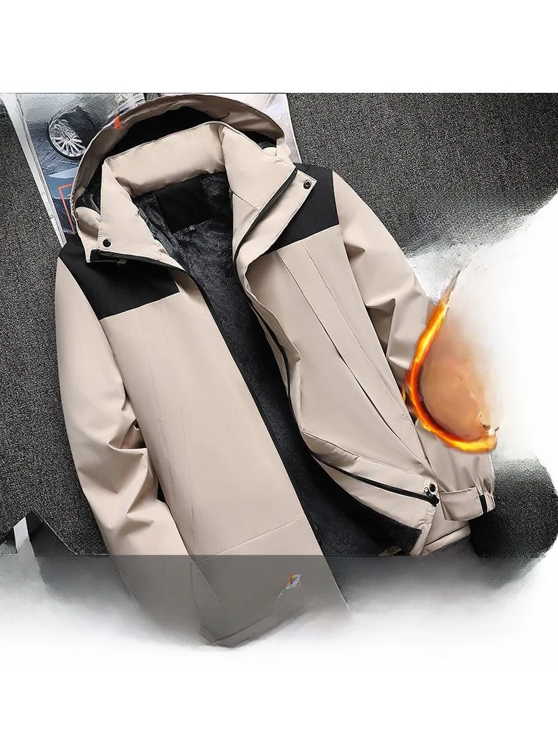 

Thiened Fce Winter Workwear Cotton Jaet Men's Upper Apparel Garment Repair Anti-Cold Waterproof Wear-Resistant Warmth