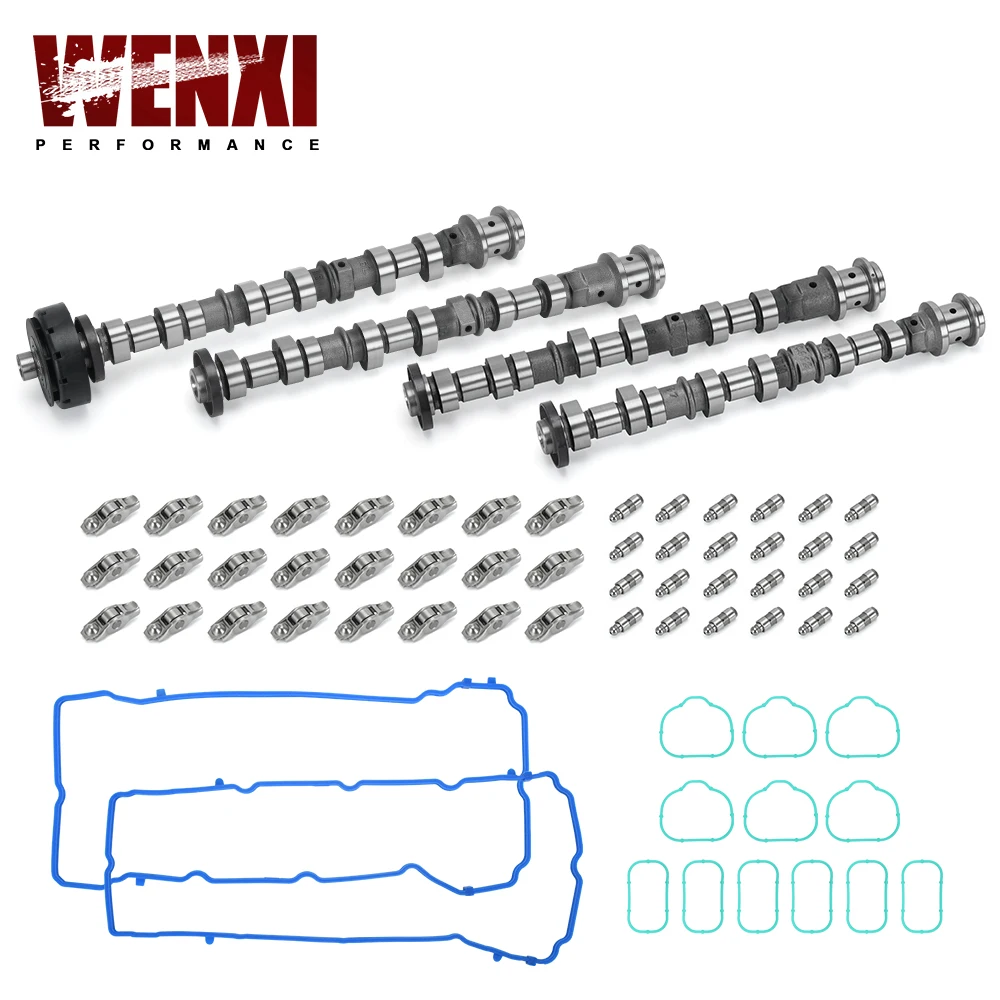 Engine Camshafts & Rockers Arms Lifters Kit for 11-16 Chrysler Dodge Ram Jeep 3.6L V6 5184377AG 5184378AG 5184296AH