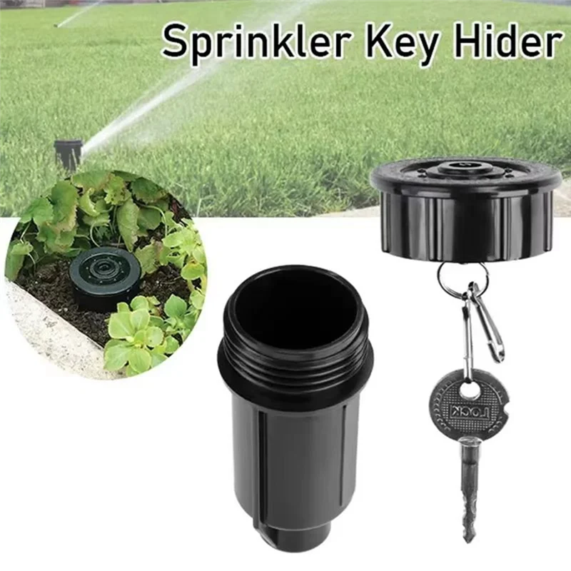 SQPP-Hide A Key, caja de bóveda oculta para jardín al aire libre, cabezal de aspersor, caja de efectivo, caja fuerte para dinero, resistente al agua, impacto de corrosión, Resi