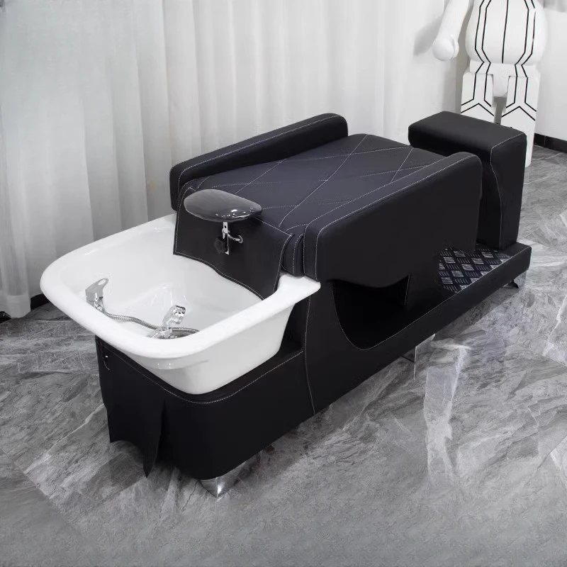 Pedicure Spa Foot Chair for Salons Beauty Salon Washing Women's Chairs Complete Washbasin Thai Massage Shampoo Bed Shaving Bowl