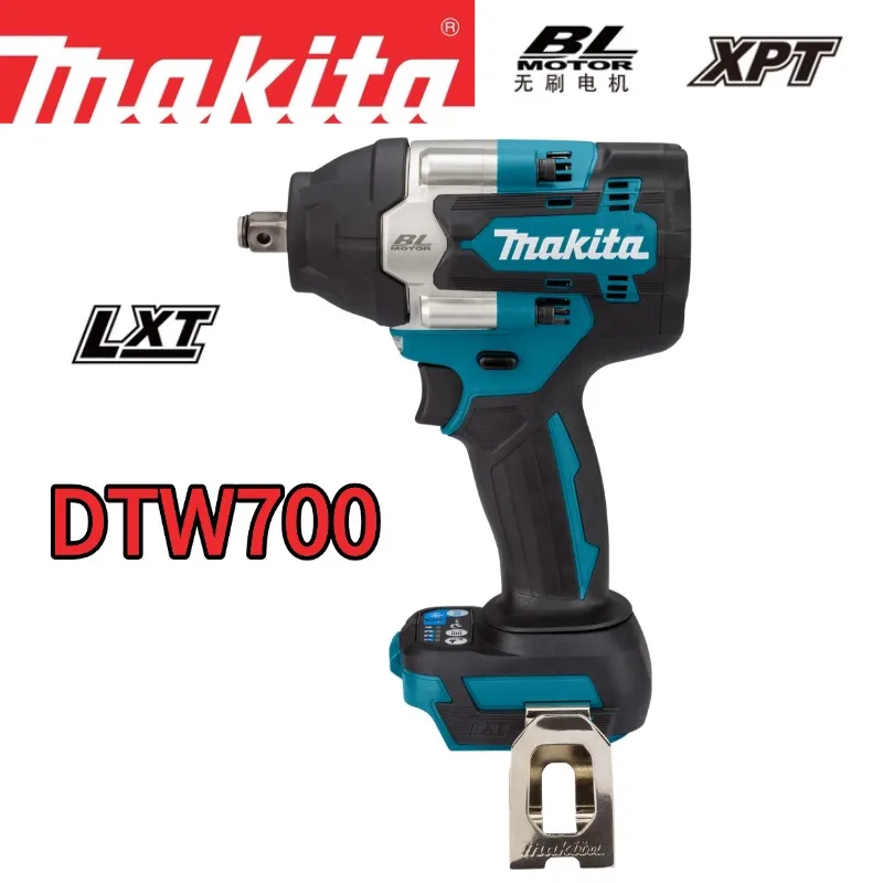 Makita DTW700 accuslagmoersleutel 18V borstelloze motor 1000Nm elektrische sleutel met variabele snelheid Hoge efficiëntie Duurzame automatische stop