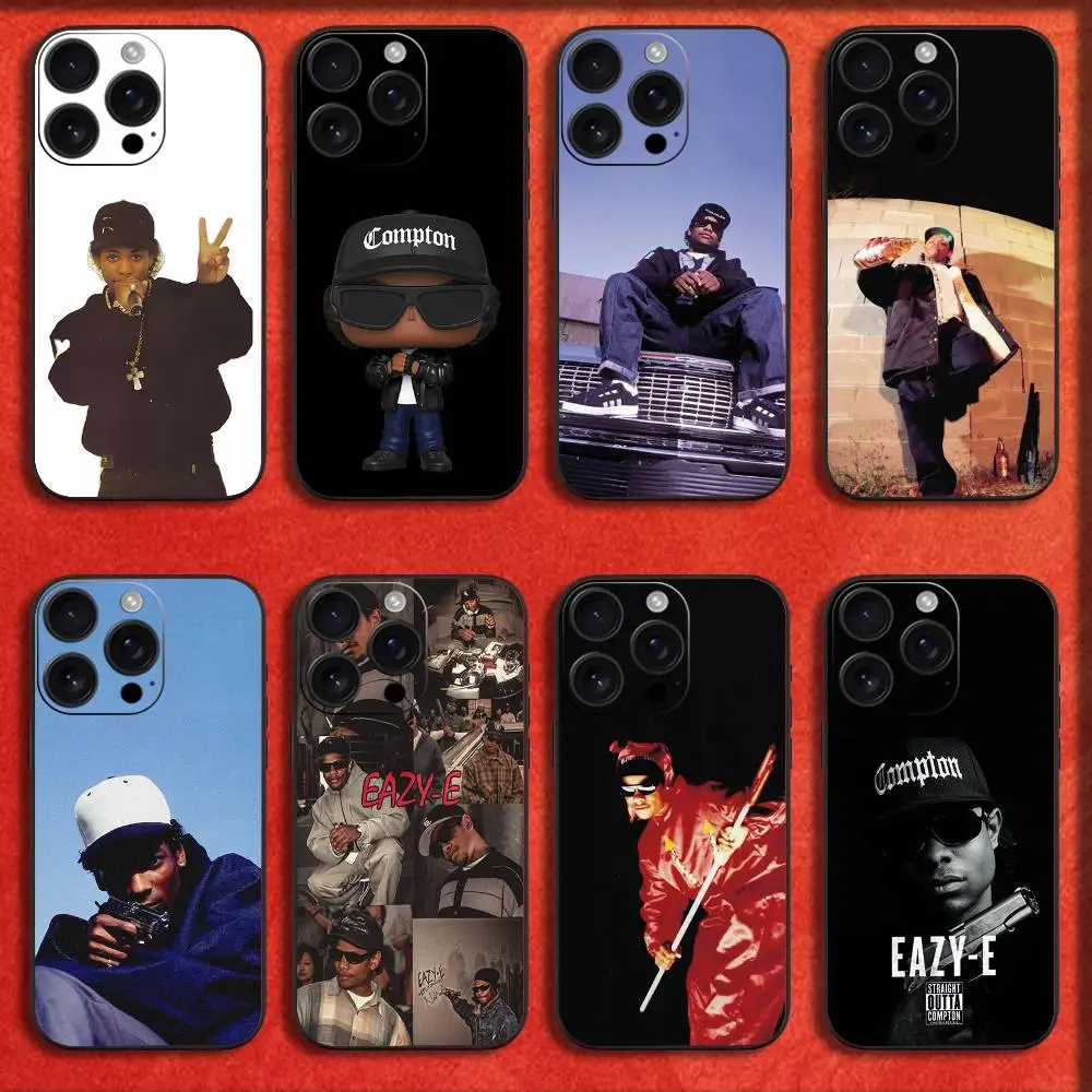 

Phone Case For iPhone 16,15,14,13,12,11,Pro,XS,Max,XR,Plus,E,Mini Black Shockproof Rapper E-Eazy Cool Cover