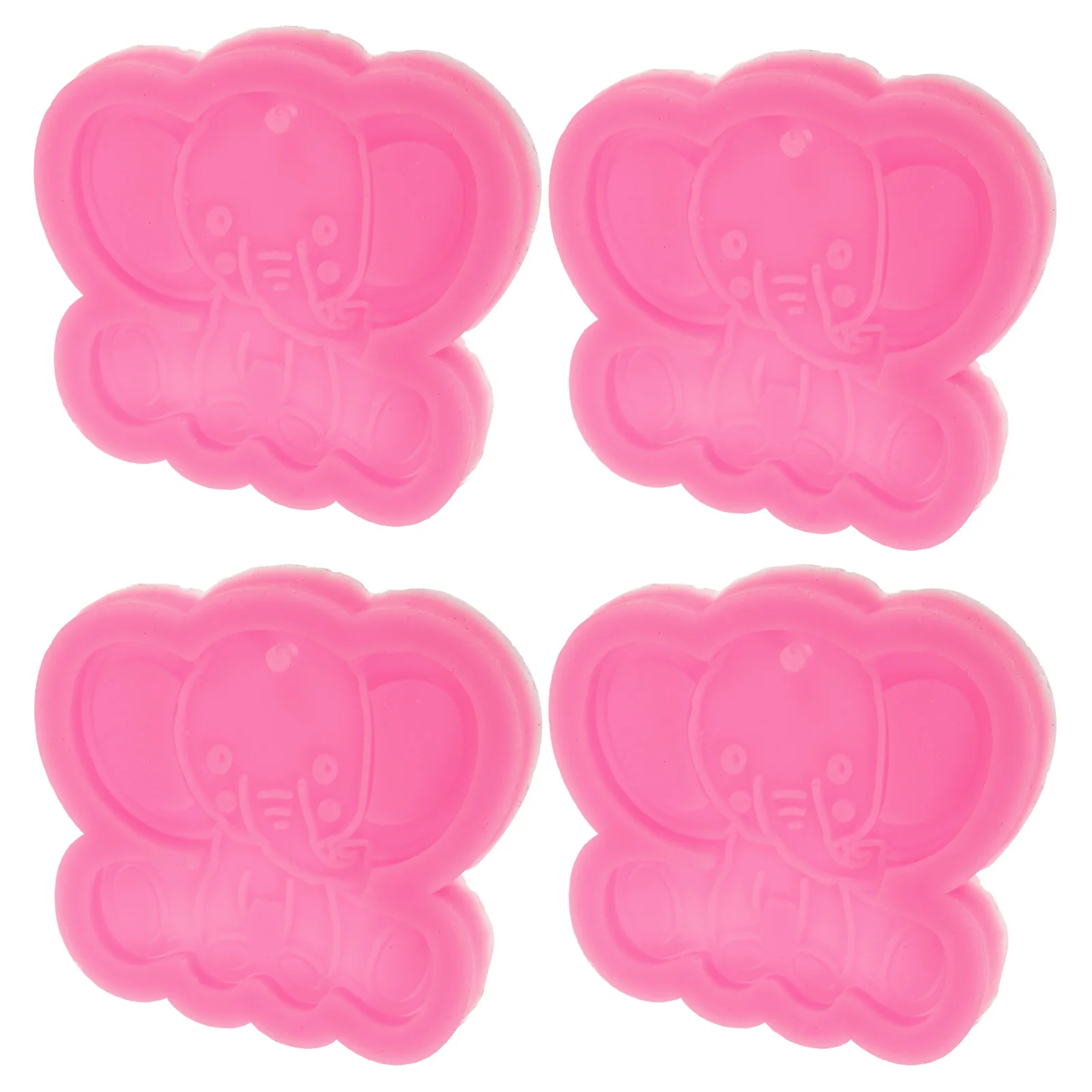 

CIMAXIC 4Pcs Silicone Aromatherapy Pendant Mold for Keychain Car Charm Jewelry Making Flexible Nonstick Craft Tool