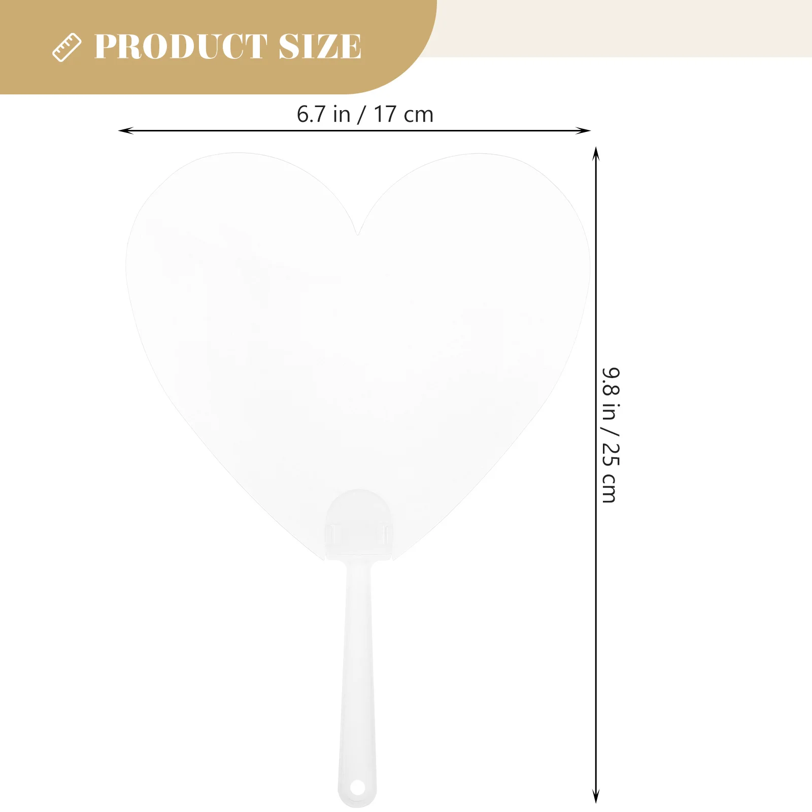 

8 Pcs s Painting Fan Blank Round Decorative Hand Blanks Transparent Diy Fans