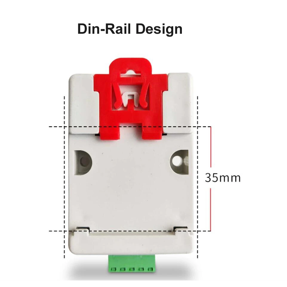 Alta precisão din-trilho integrado temperatura e umidade transmissor sensor Modbus RS485 interface serial