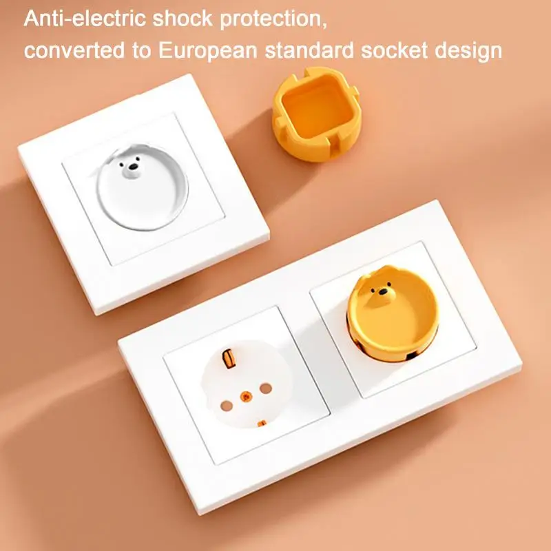 Silicone Outlet Covers para o bebê, Proofing Plug Protetores, Baby Safety Socket Protector Cover