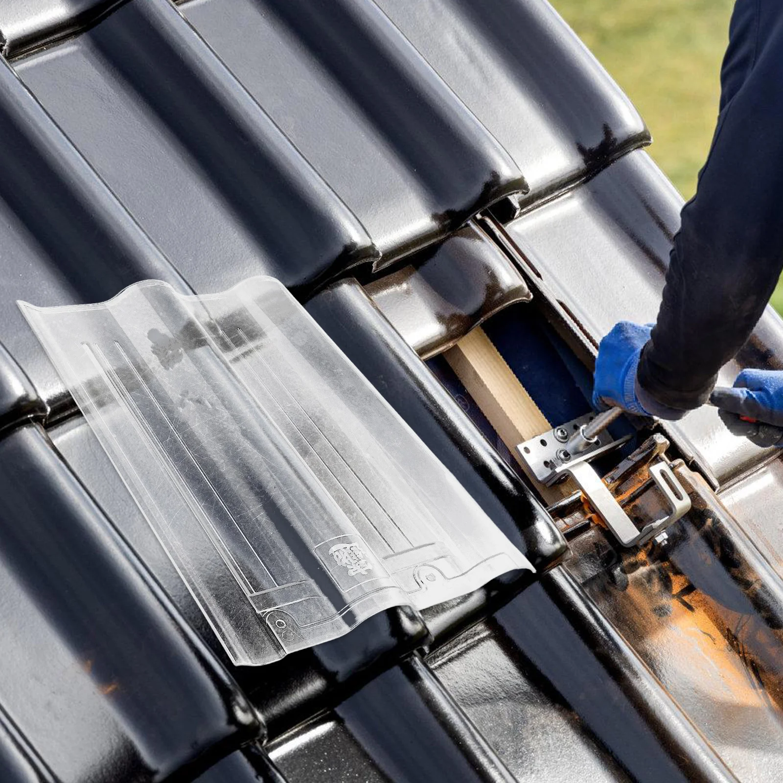 Transparante dakpanelen Waterdichte kunststof dakplaten Eenvoudige installatie Doorzichtige dakpanelen voor tuinkas