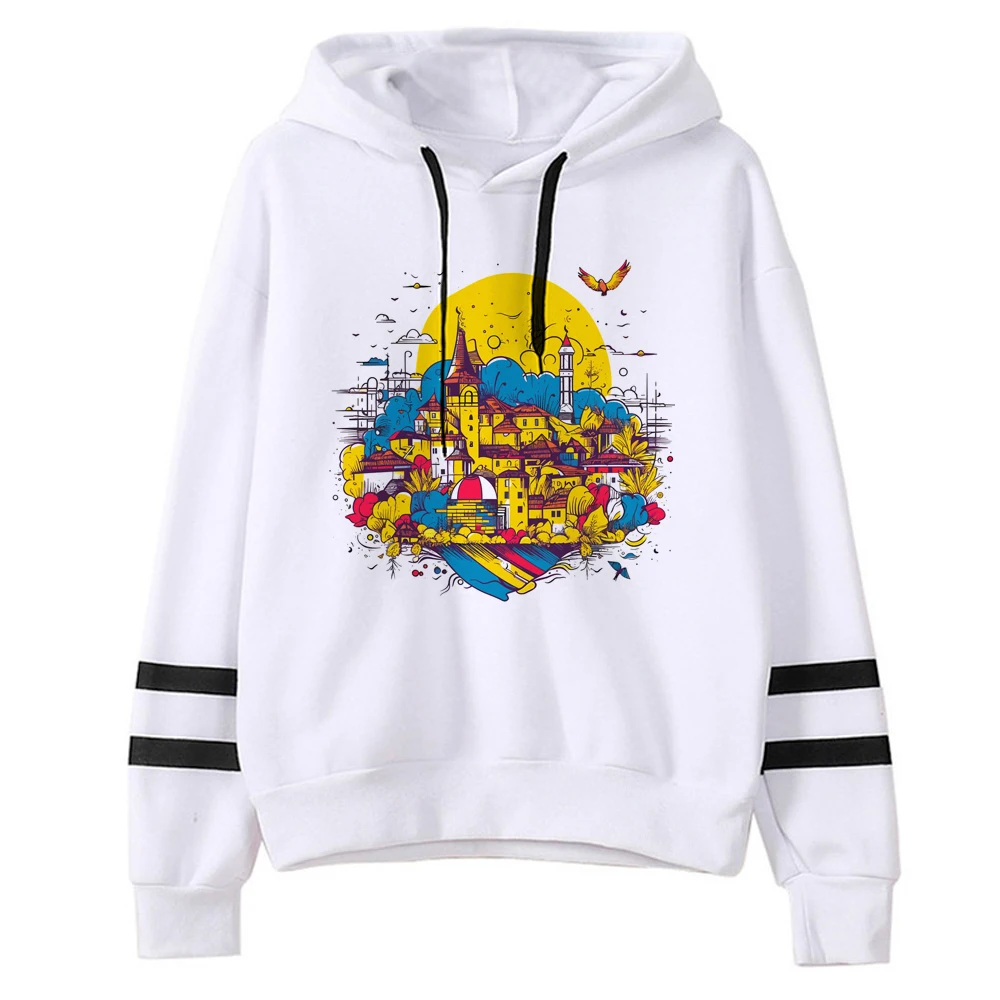 Colômbia hoodies feminino harajuku suor y2k gráfico gótico com capuz camisa agasalho feminino roupas kawaii