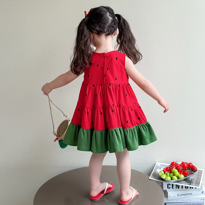 Little Girls Dress Kids Classic A-Line Dress With Watermelon Design Child  Summer Sleeveless Dress Baby Girls Outfit Size 2-11Y - AliExpress 1501
