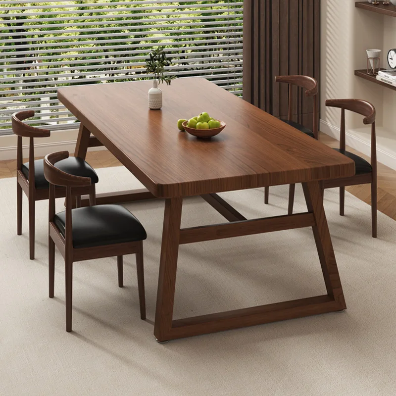 Mesas de Comedor de moda para cocina, balcón, Picnic, mesas de Comedor creativas modernas, nuevo estilo, muebles Retro para el hogar, Mesa Comedor Ls40cz