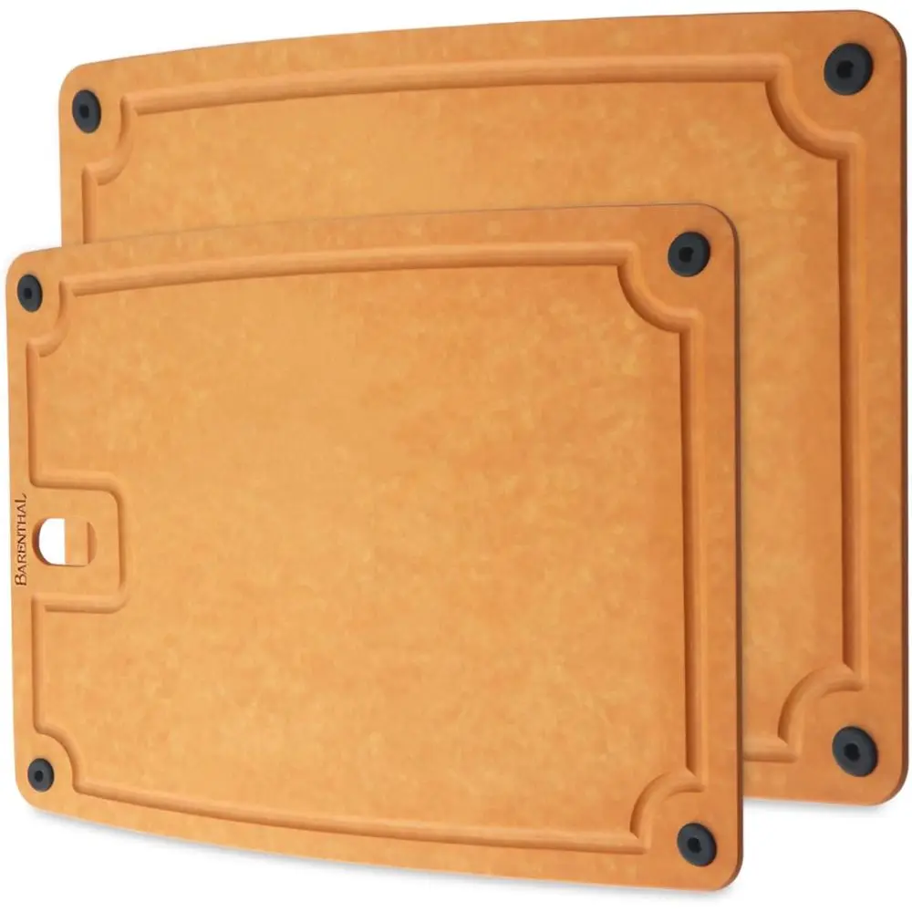 

Набор из 2 двусторонних нескользящих разделочных досок для нарезки мяса, фруктов и овощей