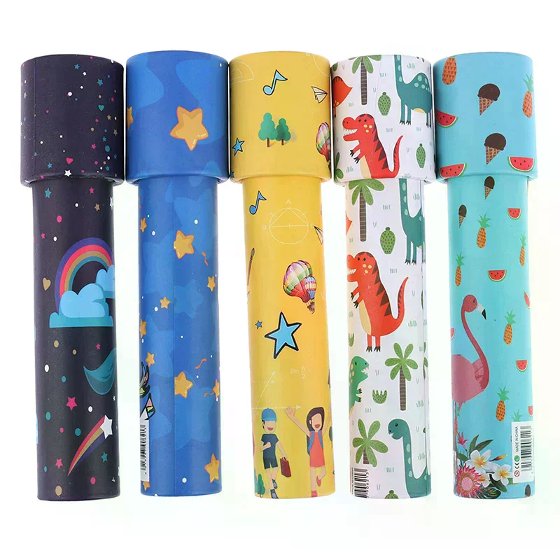 1PC Rotating Kaleidoscope Magic Classic Educational Toys for Kids Imaginative Cartoon Children Interactive Logical
