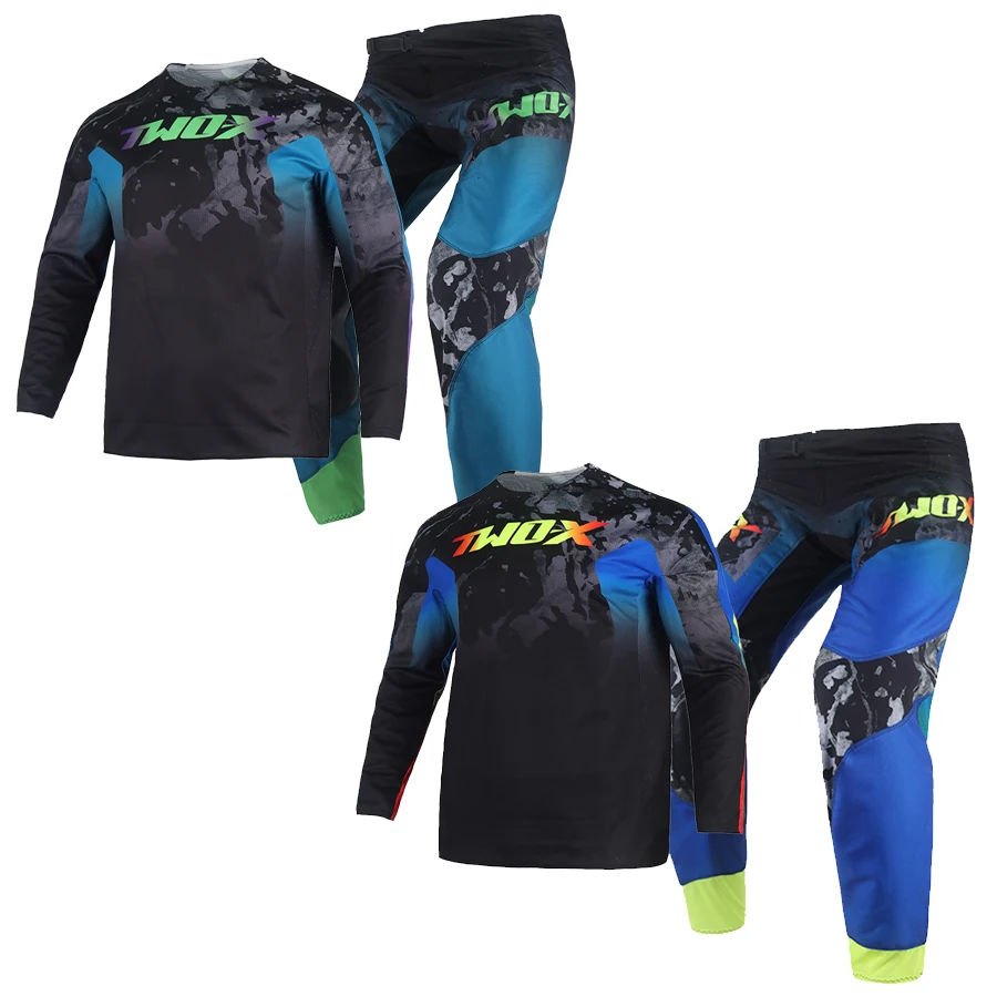 

Two-X Motocross MX Jersey Pants Combo Offroad Dirt Bike Protective Race Camo Suit Enduro Outfit Adult Motorcycle