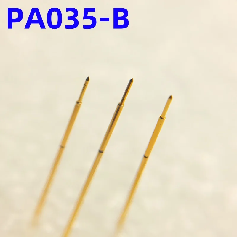 20/100PCS PA035-B1 Spring Test Probe PA035-B Test Pin Test Tool 12.5mm 0.35mm Gold Needle Tip 0.25mm Pogo Pin P035-B P035-B1