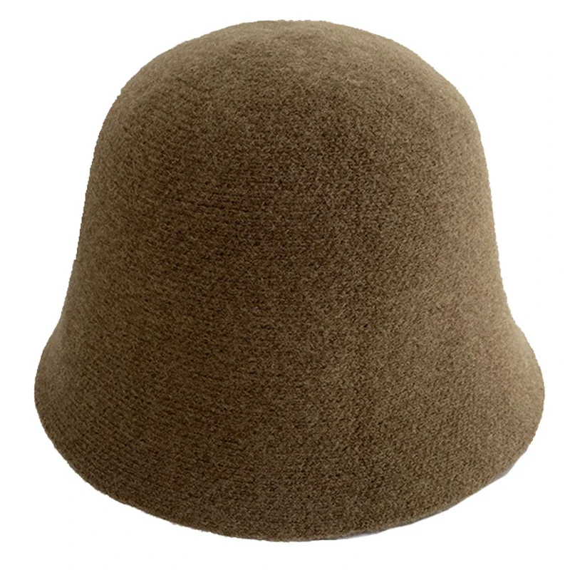 Retro Warm Wool Hats for Women Autumn Winter Cashmere Hat Ladies Korean Bucket Hat Solid Color Women Hats Fascinator Hats Zm1564