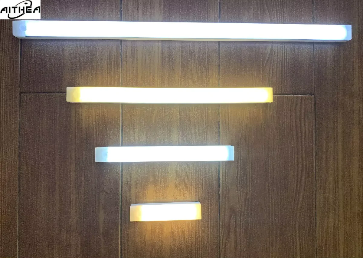 AITHEA USB Rechargeable PIR Motion Sensor LED Bar Lights Dimmable Detector Night Light Portable Induction Cabinet Lamp for Room