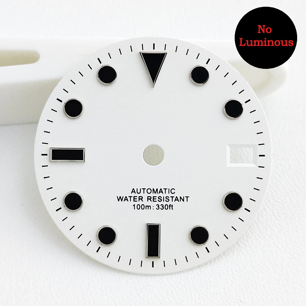 28.5MM Vintage Sterile Dial Miyota 8215 Dial Blue/White/Black/Green/Gray Calendar Window Dial Suitable For Miyota 8215 Movement