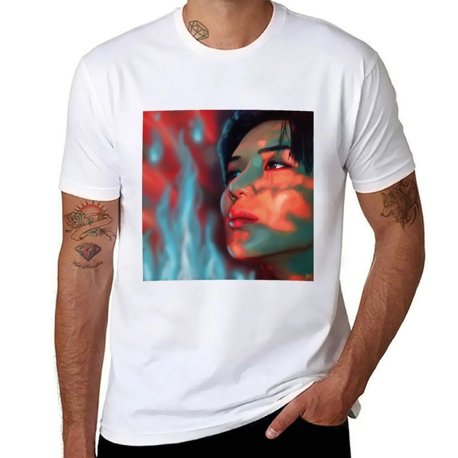 

Taemin Flame of Love T-Shirt t shirts for man pack cotton mens graphic t shirts T-shirt