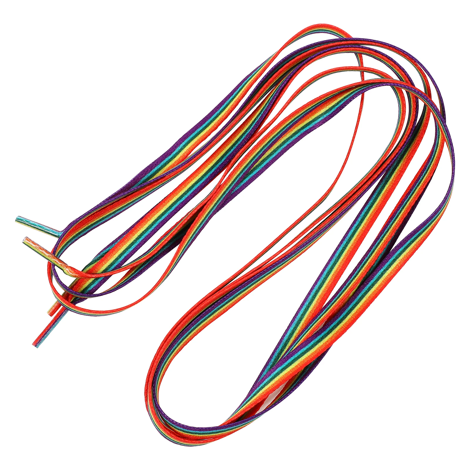 

Rainbow Laces 160cm Shoelaces for Sneakers Bright Color Woven Trendy Replacement Laces Sports Shoes Canvas Shoe Accessories