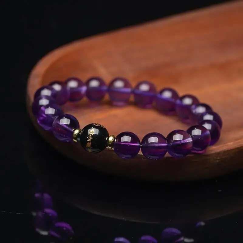 Uruguay Amethyst Bracelet Beaded for Men and Women 12 Zodiac Amulet Benmingfo Hand Female Gift New Good Lucky Beaded HandString