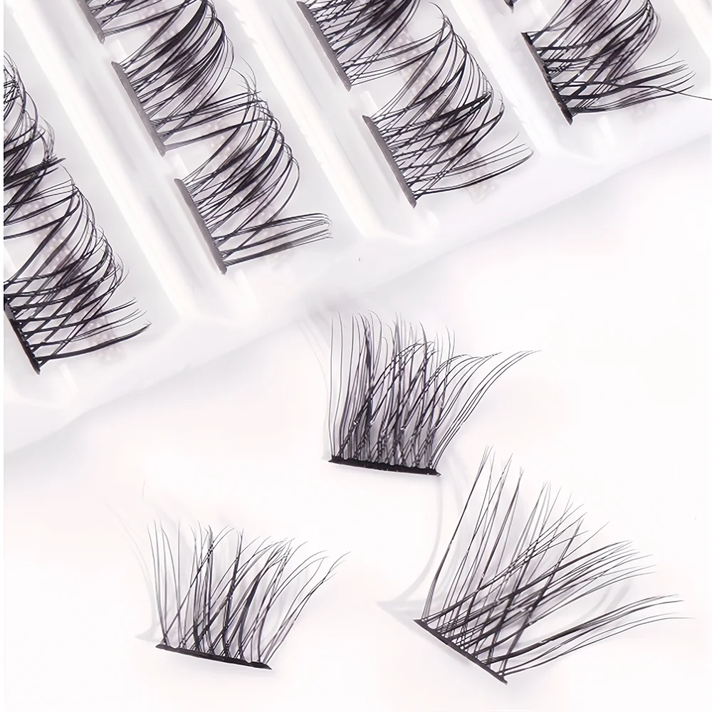 100 szt. Naturalny projekt ogon ryby stopniowo wydłużający zestaw sztuczne rzęsy do szczepienia tworzy uroczy makijaż