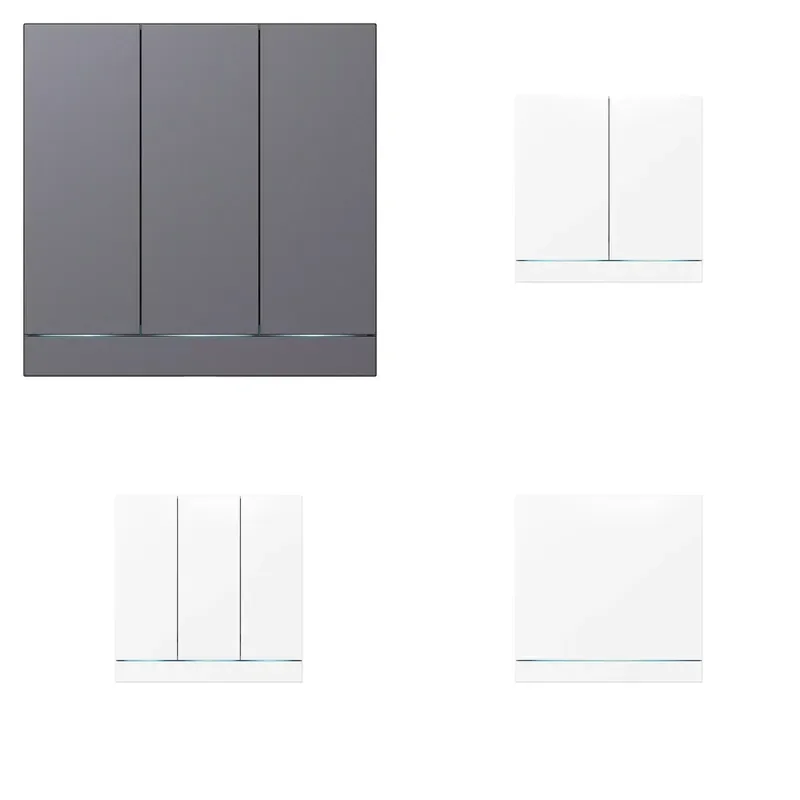 【CHIMU HOME】 Customized 16 Million Colors 3-Way Panel Light 86 Type Durable for Smart Station Compatible 10A Current Front